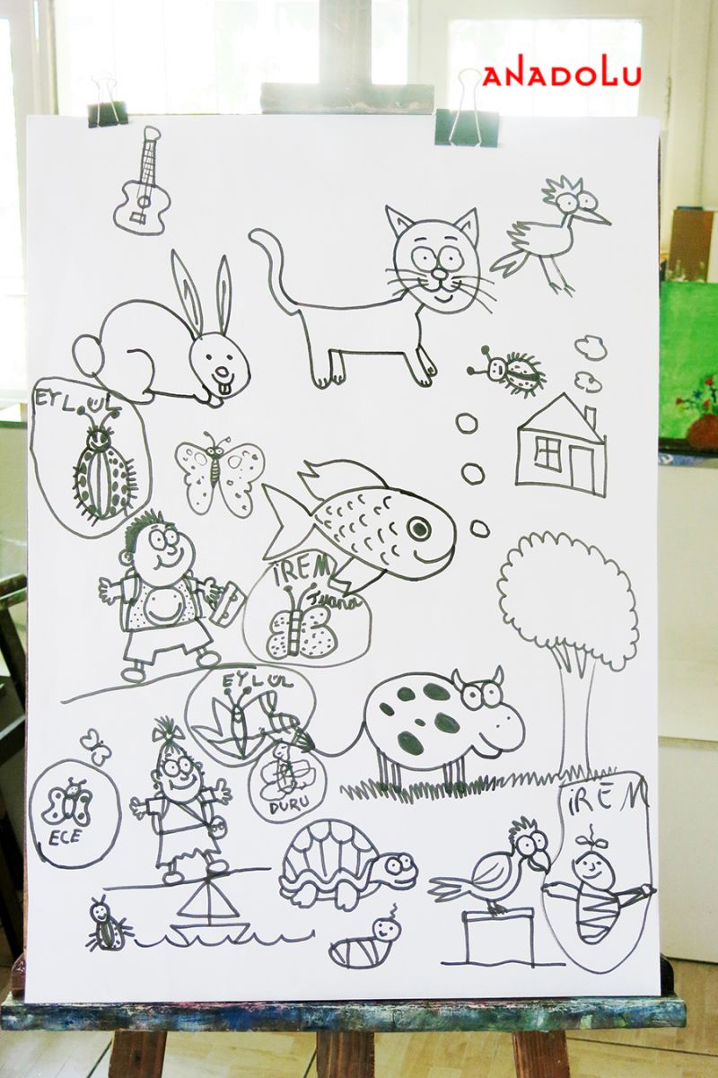 Çocuklarla Karakalem Çalışmaları Diyarbakır