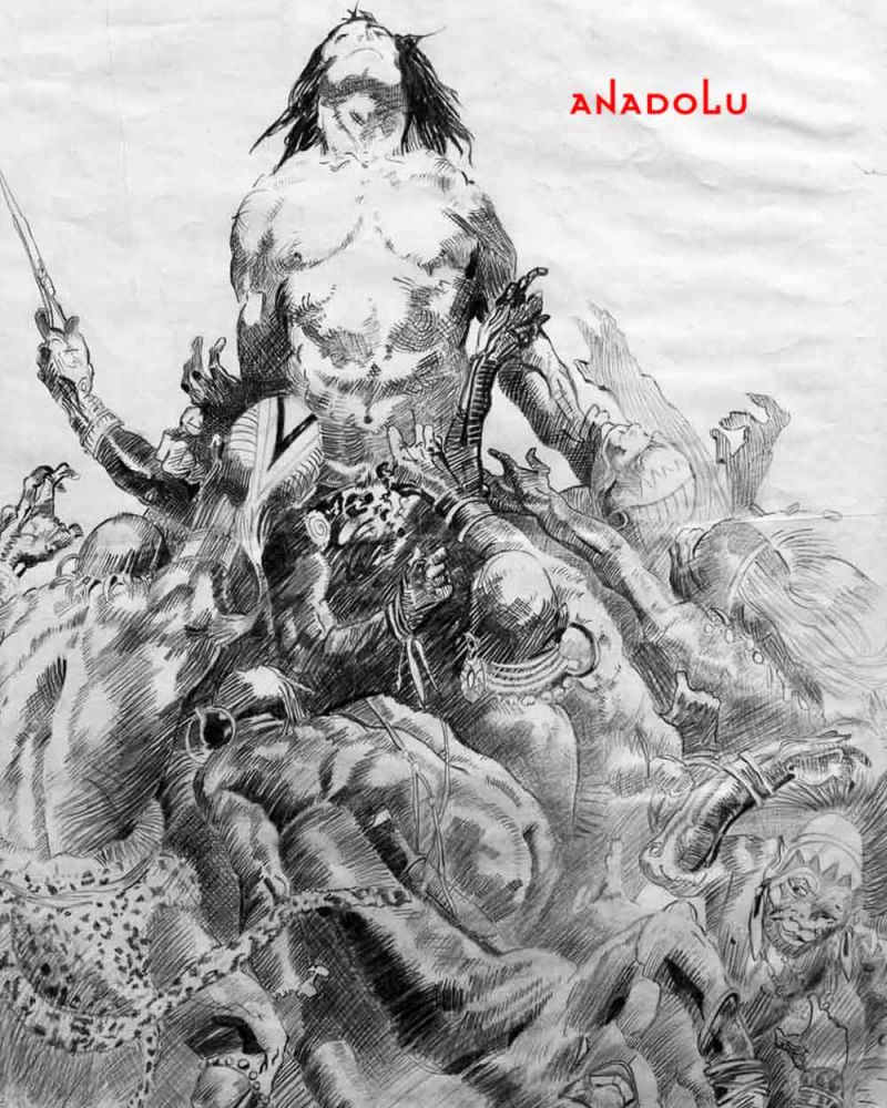 Karakalem Çoklu İnsan Figür Çalışmaları Diyarbakır