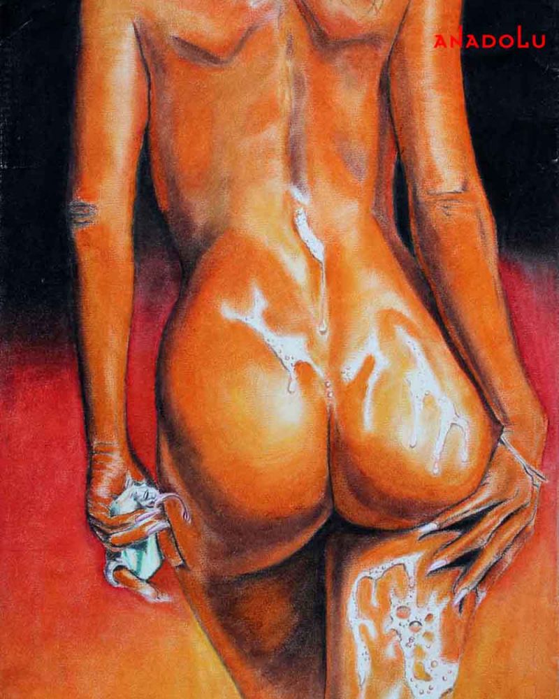 Pastel Tekniği İle Yapılmış Nü Örnekleri Diyarbakır