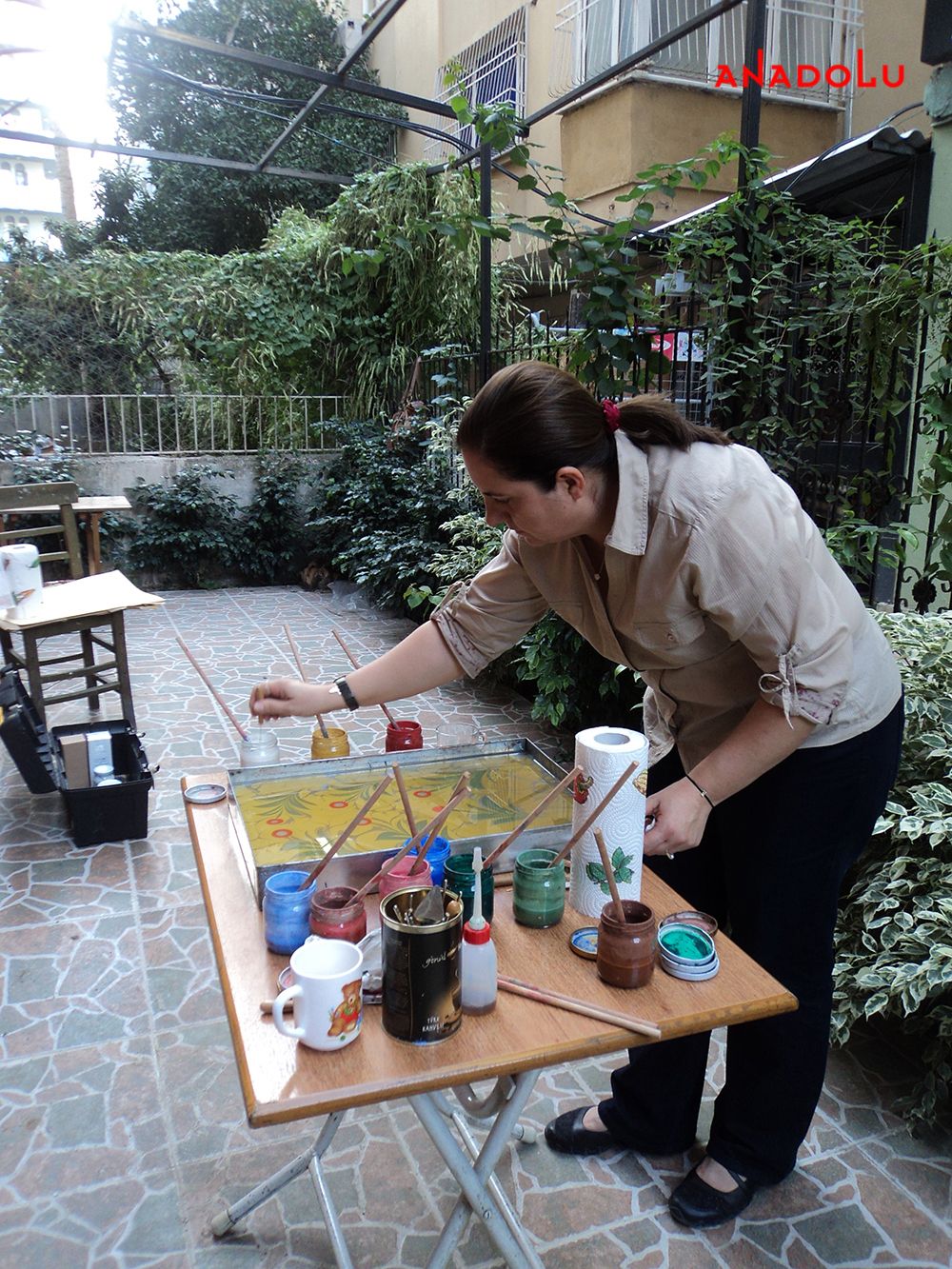 Açık Havada Ebru Çalışması Diyarbakır