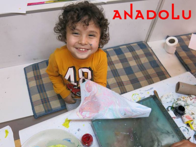 Çocuklarla Ebru Kurslarımız Devam Ediyor Diyarbakır