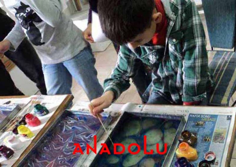 Çocuklara Yönelik Ebru Kursları Diyarbakır