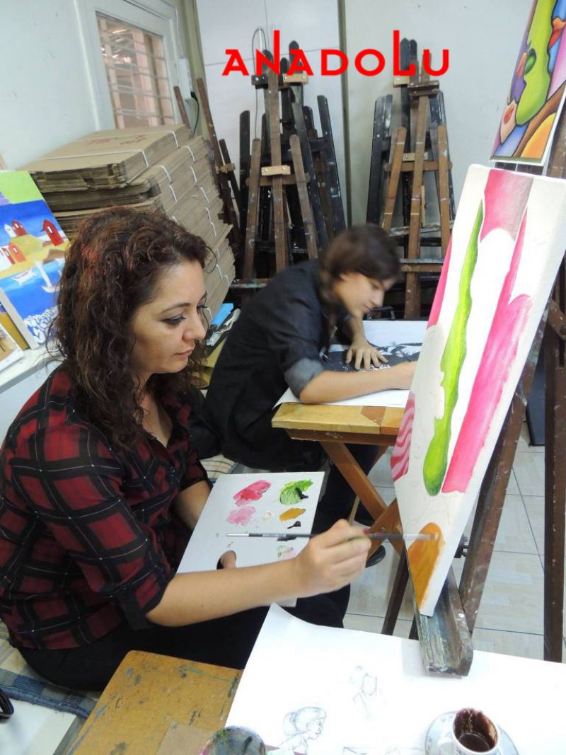 Hobi Grupları Yağlıboya Çizimleri Diyarbakır