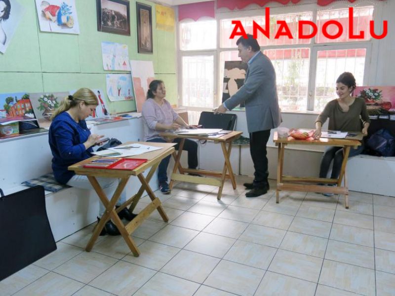 Hobi Dersi Kuru sulu Boya Çizimleri Diyarbakır