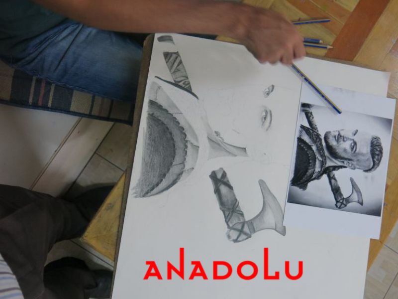 Karakalem Portre Çalışması Diyarbakır