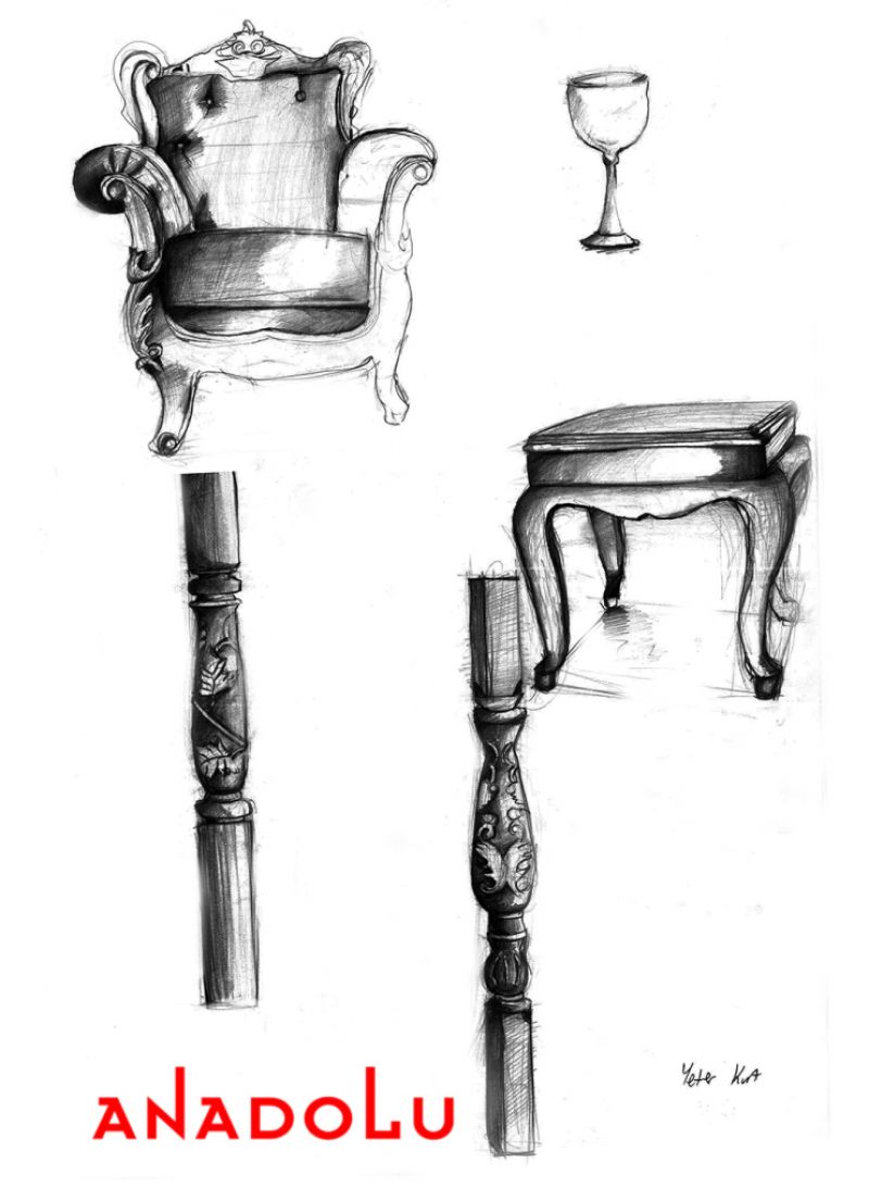 Karakalem Mobilya Tasarımı Çizim Örnekleri Diyarbakır