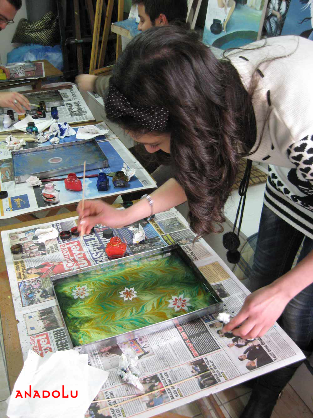Yetişkinlerle Ebru Kursları Diyarbakır